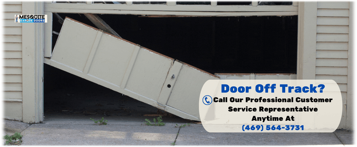 Garage Door Off-Track in Mesquite, TX